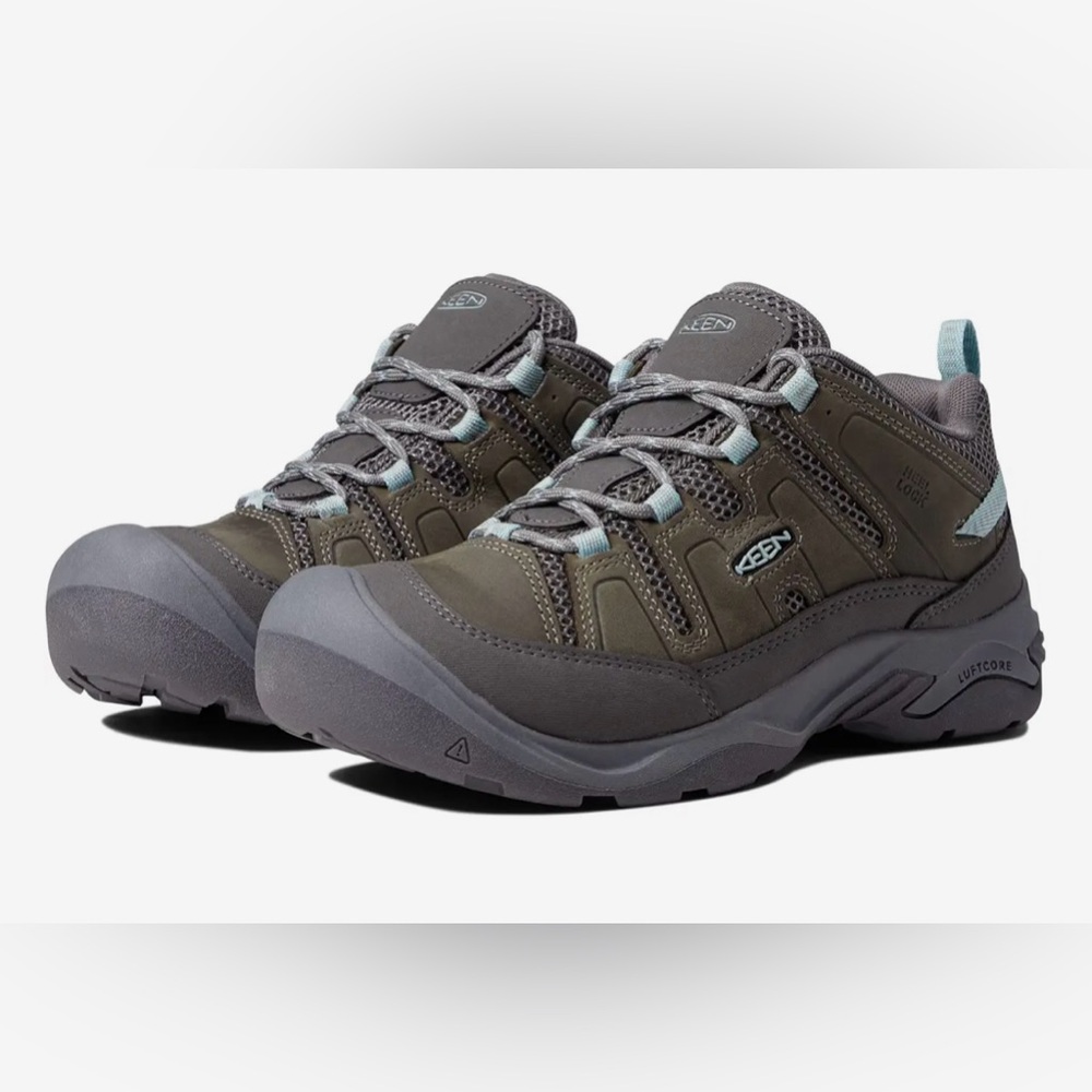 KEEN WOMEN’S CIRCADIA VENT SHOE HIKING in Steel Grey/Cloud Blue SIZE 8 1/2